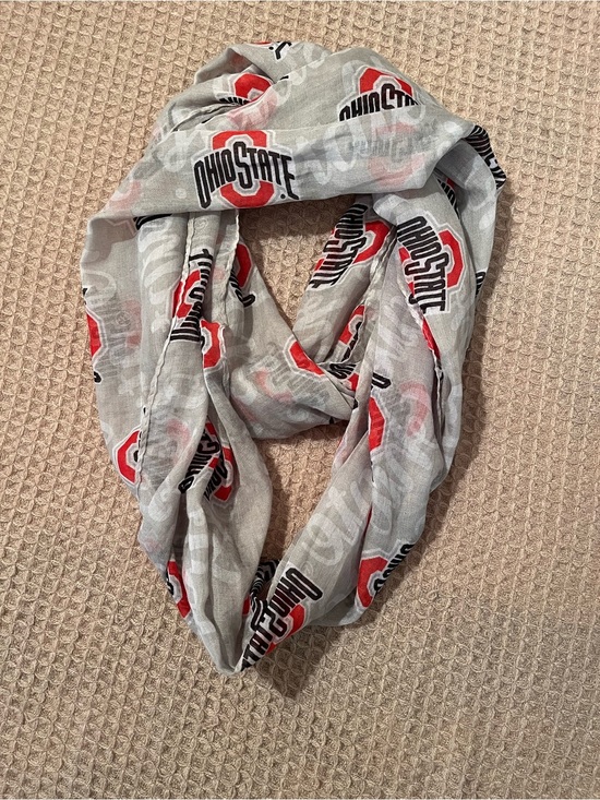 Accessories - Women’s Ohio State Grey and Red Infinity Scarf